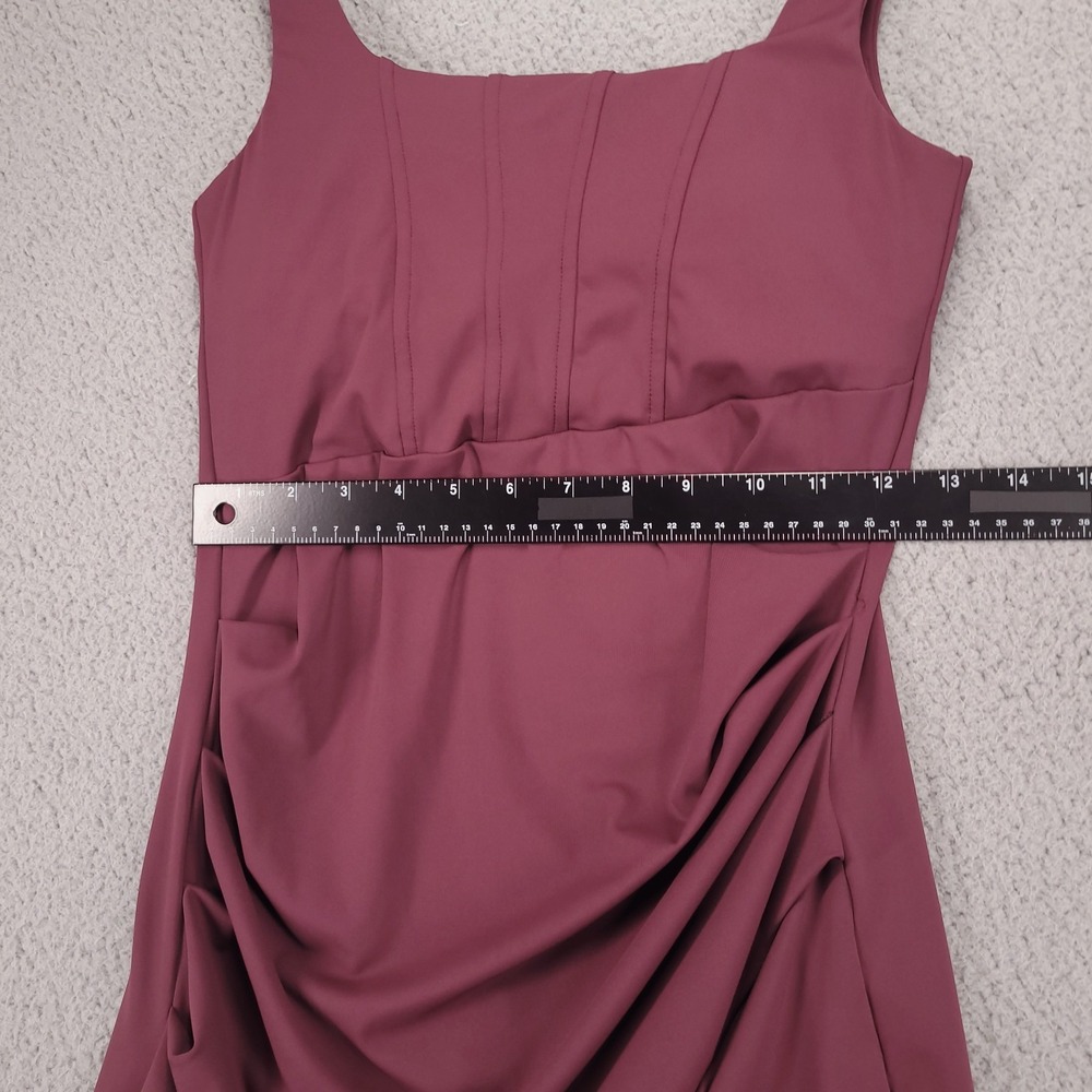 HALARA Dress Size SMALL SoftlyZero Airy Midi Square Neck Corset Split Fig - Picture 12 of 16